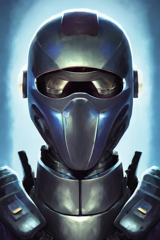 Image similar to epic mask helmet robot ninja portrait stylized as fornite style game design fanart by concept artist gervasio canda, behance hd by jesper ejsing, by rhads, makoto shinkai and lois van baarle, ilya kuvshinov, rossdraws global illumination radiating a glowing aura global illumination ray tracing hdr render in unreal engine 5