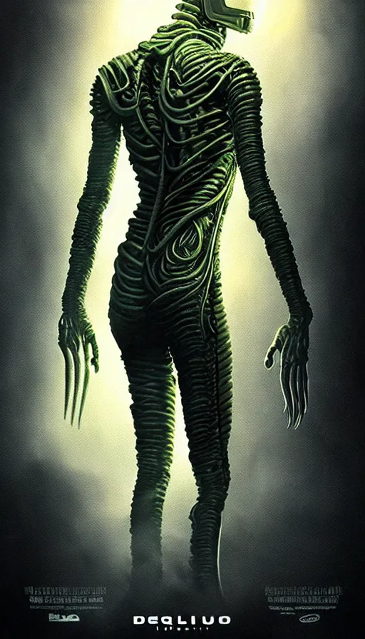 Image similar to exquisite alien poster art by weta studio, 8 k, denoised