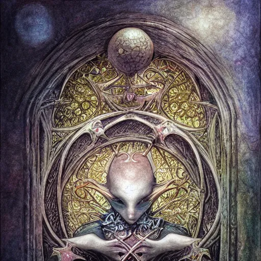 Image similar to detailed and sharp cancer artwork, mystic style, detailed, 8 k, detailed, symmetrical, by brian froud