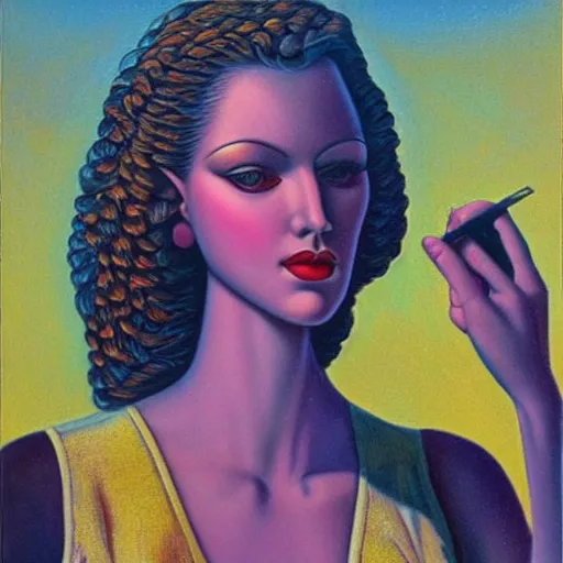 Prompt: art by vladimir tretchikoff