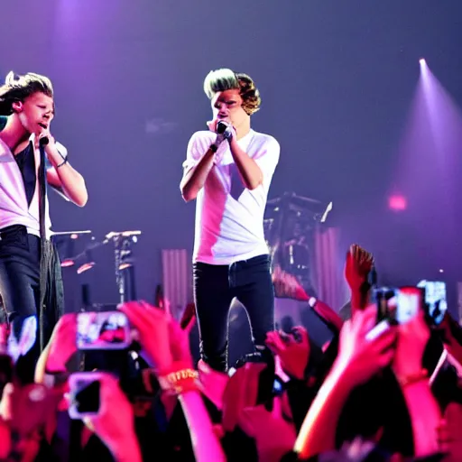 Image similar to harry styles and louis tomlinson concert