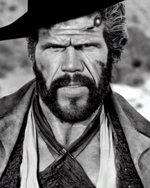 Image similar to film still close up shot of ron perlman in the movie a fistful of dollars. photographic, photography