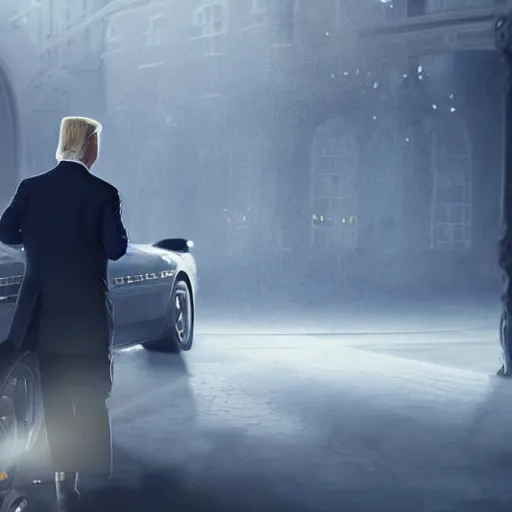 Image similar to donald trump, dramatic lighting, cinematic, establishing shot, extremely high detail, foto realistic, cinematic lighting, post processed, concept art, high details, cinematic, 8k resolution, beautiful detailed, photorealistic, digital painting, artstation, concept art, smooth, sharp focus, artstation trending, octane render, unreal engine