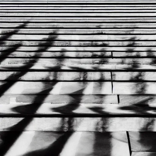 Image similar to black and white surreal photograph, highly detailed vast space made of stairsteps, sideview, detailed textures, natural light, mist, architecture photography, film grain, soft vignette, sigma 1 4 mm f / 1. 4 1 / 1 0 sec shutter, imax 7 0 mm footage