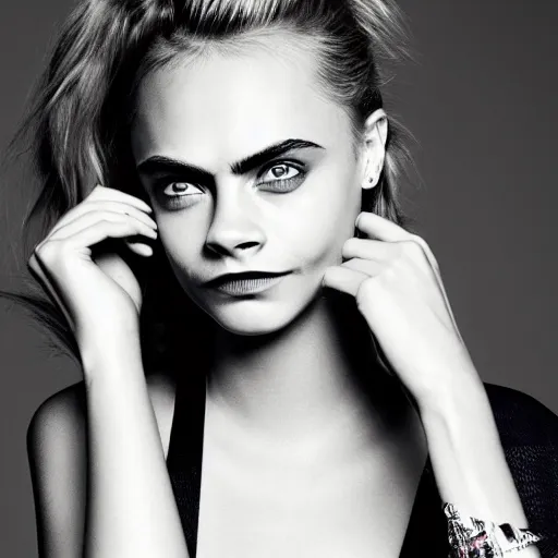 photo of a gorgeous 20-year-old Cara Delevingne | Stable Diffusion ...