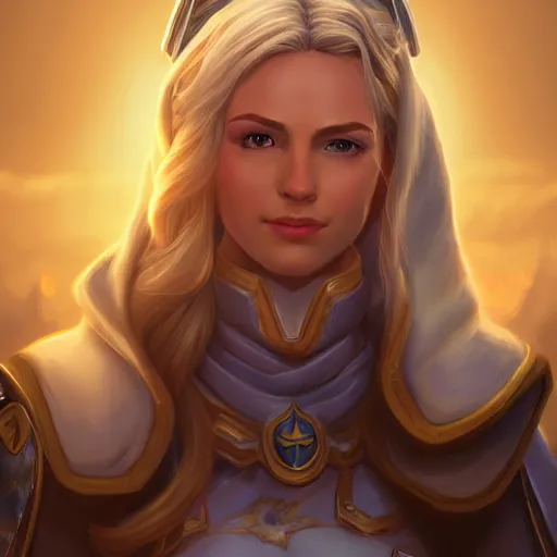 Image similar to portrait of jaina proudmoore amazing details 8 k beautiful ultra realistic sharp focus cinematic lightning highly detailed, digital painting, artstation, concept art, smooth, sharp focus, illustration sozomaika