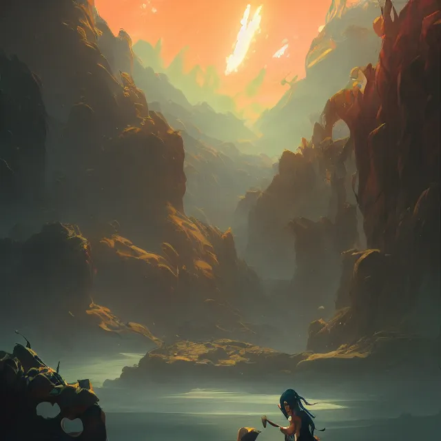 Image similar to fantasy world portal dramatic lighting, cinematic establishing shot, extremely high detail, photorealistic, cinematic lighting behance hd artstation by jesper ejsing, by rhads and makoto shinkai and lois van baarle and ilya kuvshinov and rossdraws