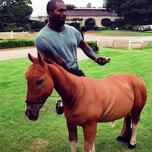 Image similar to centaur as kanye with horsebody, kanye horse, kanye centaur, centaur