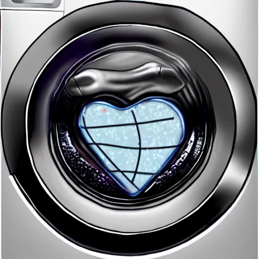 Prompt: washing machine heart