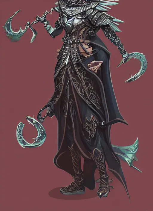 Image similar to raven warlock, wind magic, exquisite details, full body character design, dungeons and dragons white background, by studio muti