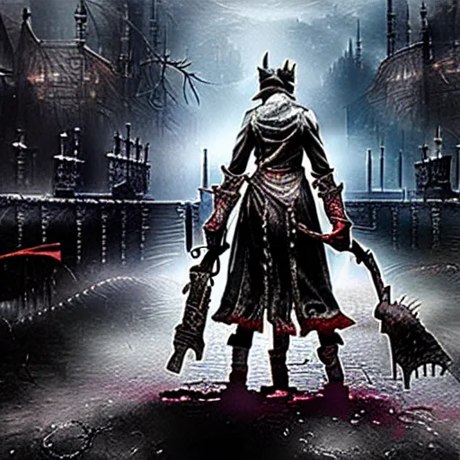 Prompt: Playstation 6 in bloodborne