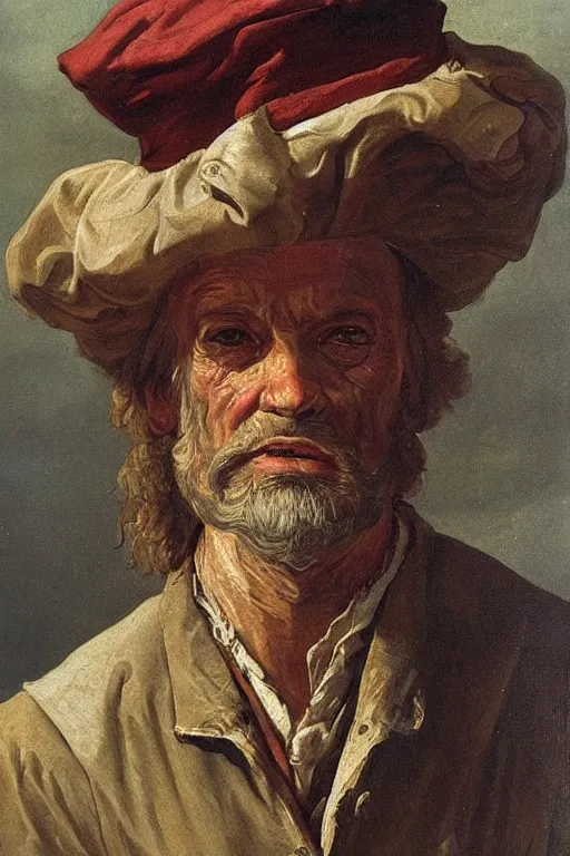 Prompt: portrait of an old rich 17th century sailor, realistic, hyperdetailed, concept art, art by Franz Hals
