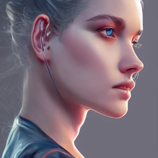 Image similar to close up of a young woman with two heads, hyperdetailed, artstation, cgsociety, 8k