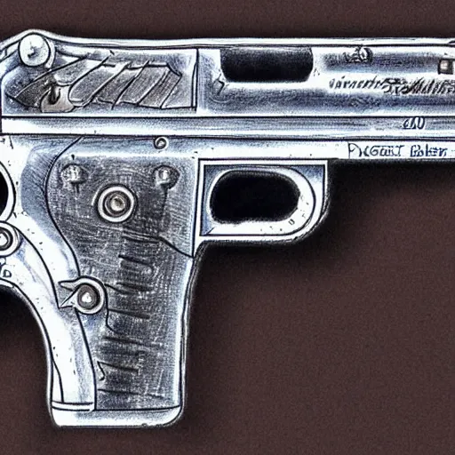 Image similar to heavy magical Pistol blueprint