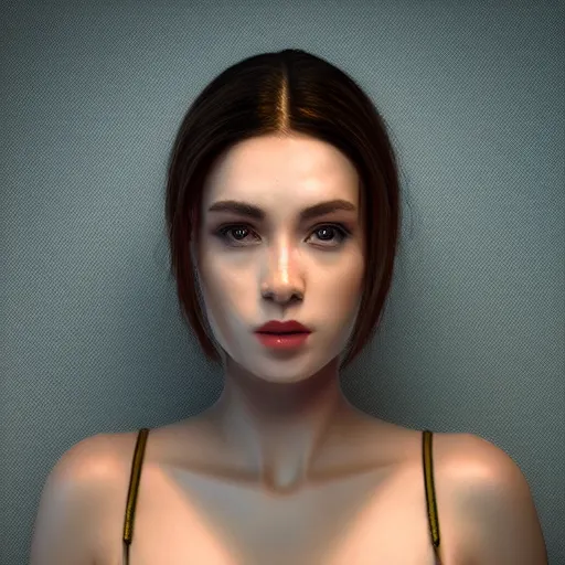 Image similar to portrait of a beautiful woman robot android, futuristic cgi render keyshot octane 8k professional cinematic lighting