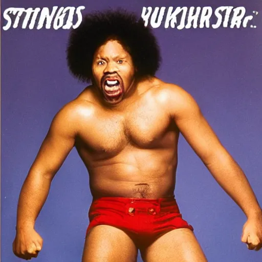 Image similar to stinkleg jones, wwf superstar. promotional photo