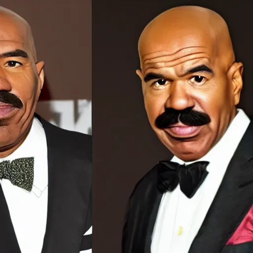 walter white without moustache and steve harvey | Stable Diffusion ...