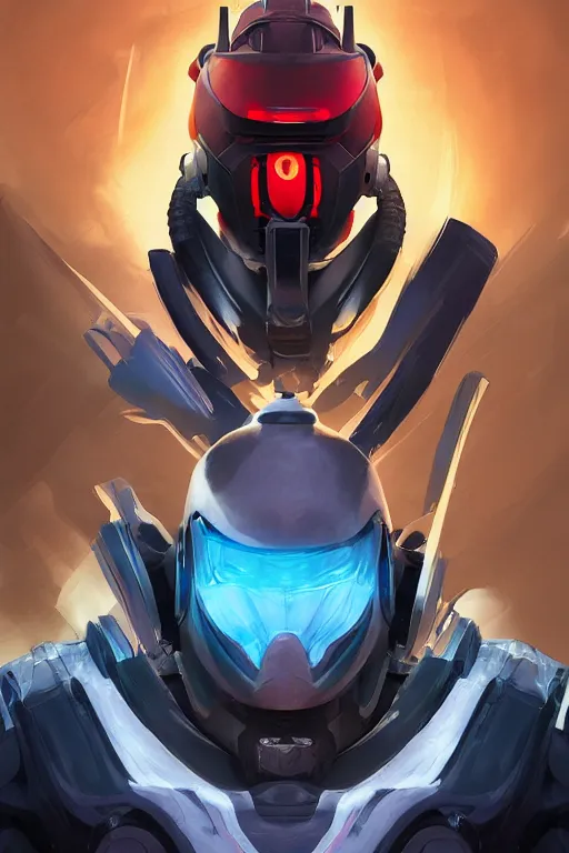 Image similar to epic mask helmet robot ninja portrait stylized as fornite style game design fanart by concept artist gervasio canda, behance hd by jesper ejsing, by rhads, makoto shinkai and lois van baarle, ilya kuvshinov, rossdraws global illumination radiating a glowing aura global illumination ray tracing hdr render in unreal engine 5