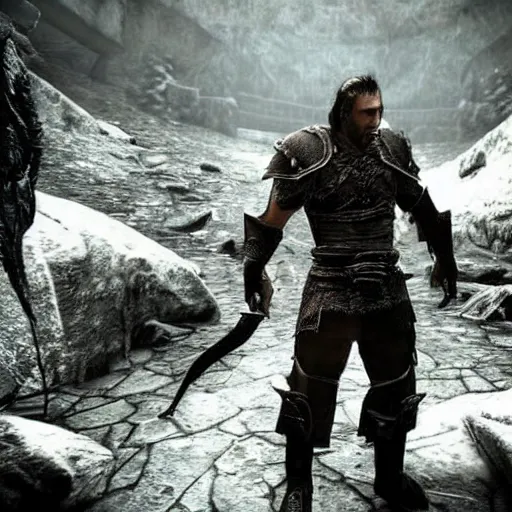 Image similar to Till Lindemann in Skyrim V