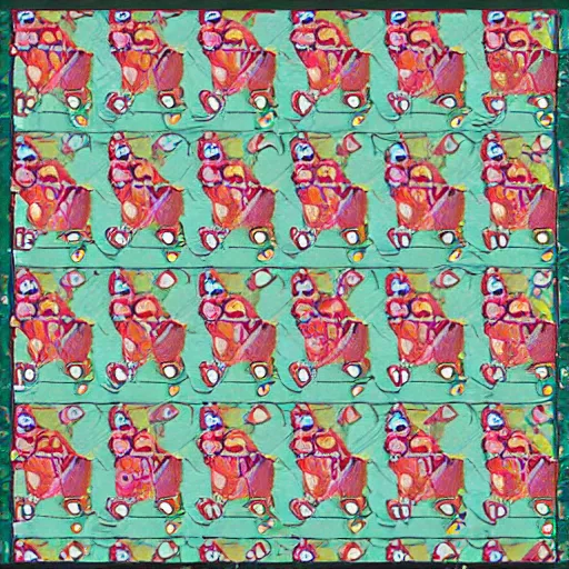 Image similar to fabric pattern of a meeple