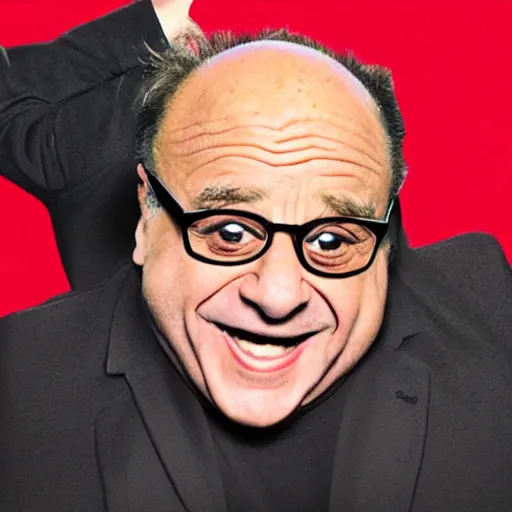 Image similar to danny devito made of a dorito