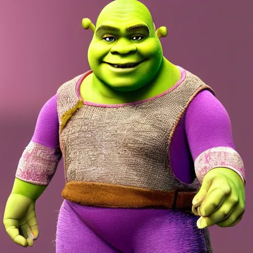 Prompt: shrek as a barbie doll, photorealistic, highly detailed,