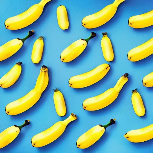 Prompt: bananas in pajamas, photo