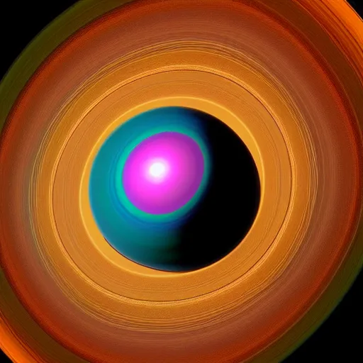 Image similar to 3 d render of saturn fracturing into a million psychedelic pieces