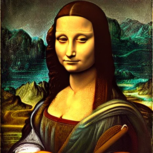 Image similar to leonardo da vinci ´ s gioconda as a cat