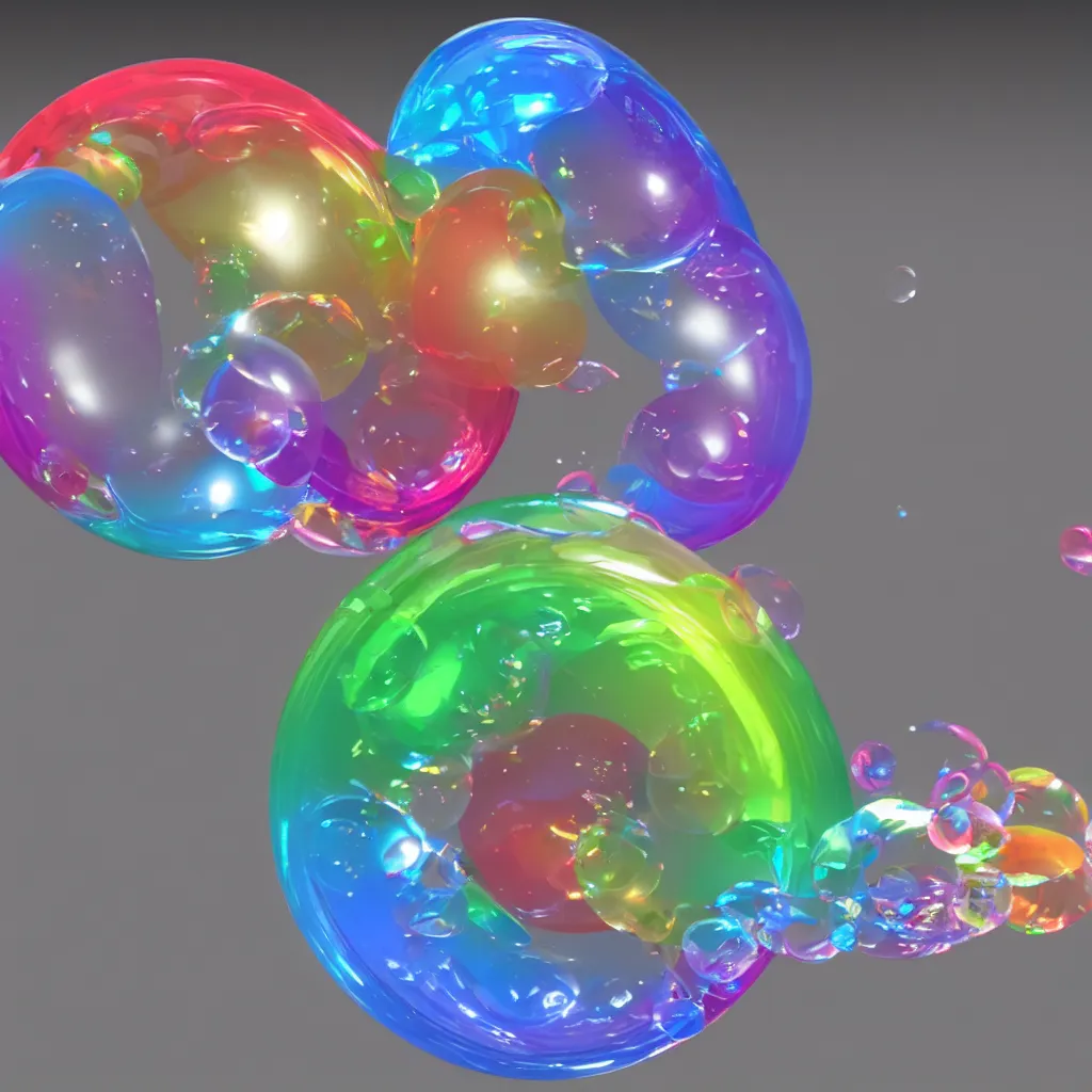 Image similar to rainbow soap bubble, cg, 3 d, rendering, unreal engine