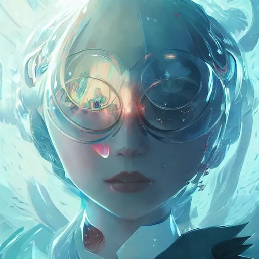 Image similar to into the mirrorverse, sharp focus, art, illustrations by loish and ayanamikodon and irakli nadar and rossdraws and wlop,