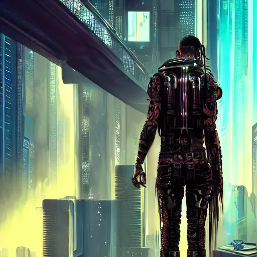 Image similar to cyberpunk full body photprealism ultradetailed digital art, golden ratio,, award winning, masterpiece trending on artstation 8 k 1 5 0 mpx