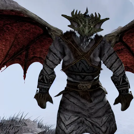 Image similar to Skyrim Dragon wearing a hat Screenshot