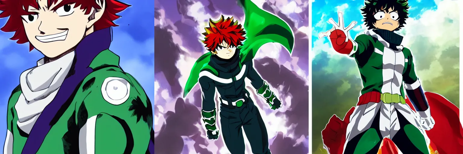 Prompt: a 100% full cowl izuku midoriya , fantasy,anime,my hero academia