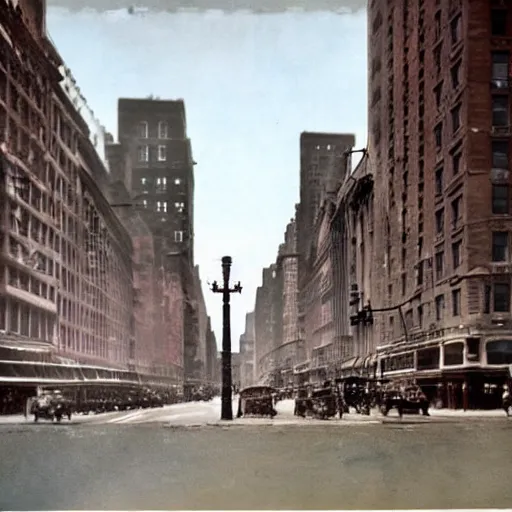 Image similar to colorized photo in nyc in 1 9 3 5