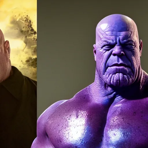 Image similar to dean norris as thanos