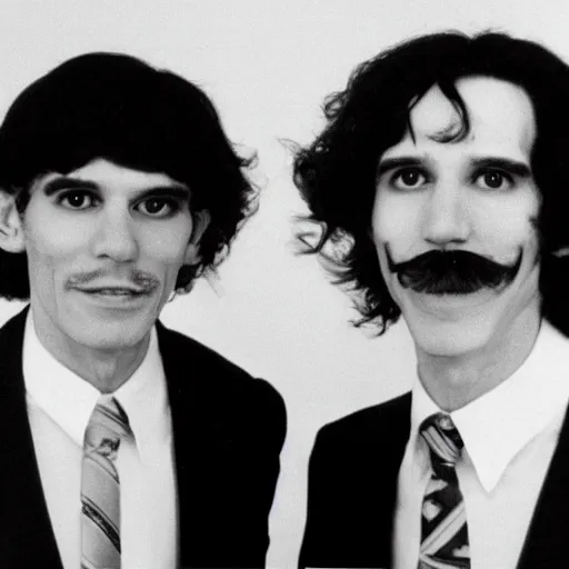 Image similar to ron and russell mael as conjoined twins