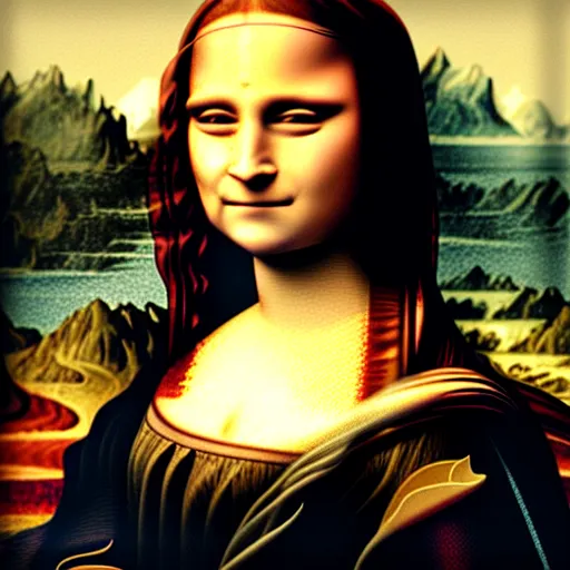 Prompt: emma watson as mona lisa