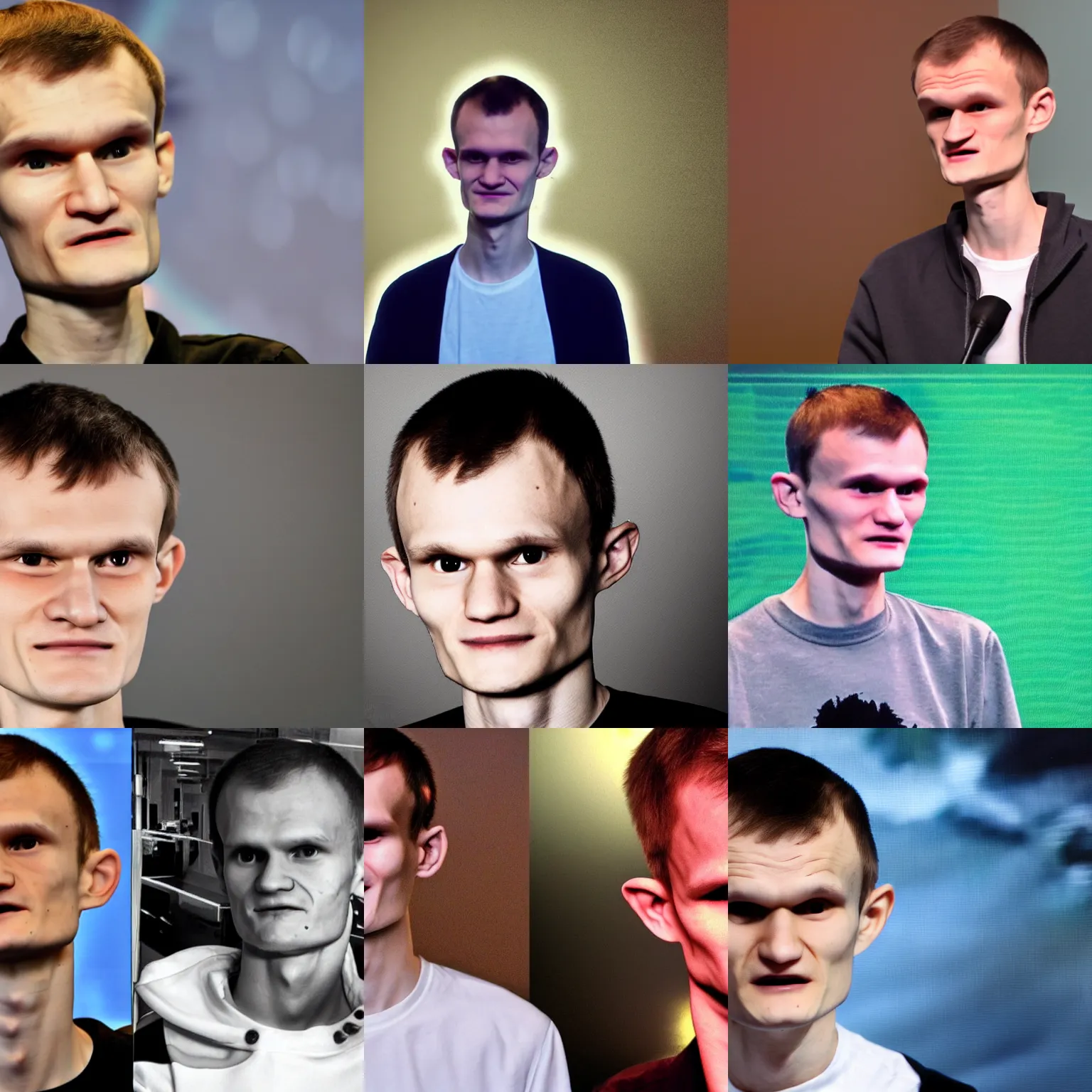 Prompt: <picture quality=hd+ mode='attention grabbing'>Vitalik Buterin reveals that he is an alien from another world</picture>