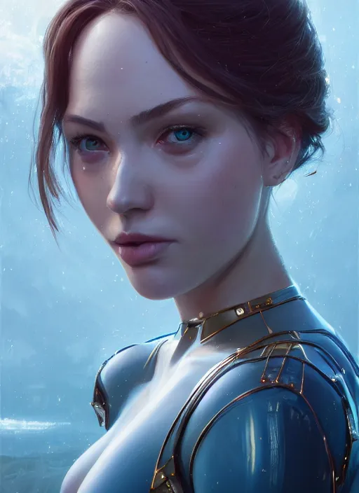 Prompt: highly detailed portrait of a beautiful female wearing a latex suit, stephen bliss, 8 k, unreal engine, by greg rutkowski, loish, rhads, ferdinand knab, makoto shinkai and lois van baarle, ilya kuvshinov, rossdraws, tom bagshaw, global illumination, radiant light, detailed and intricate environment