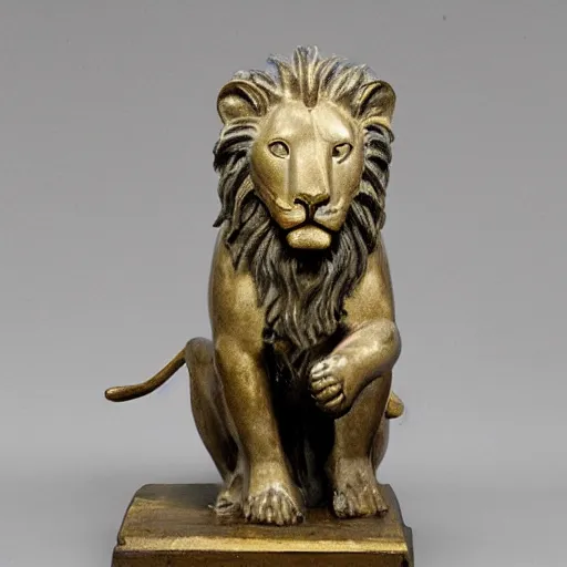 Prompt: lion, 1 9 th century