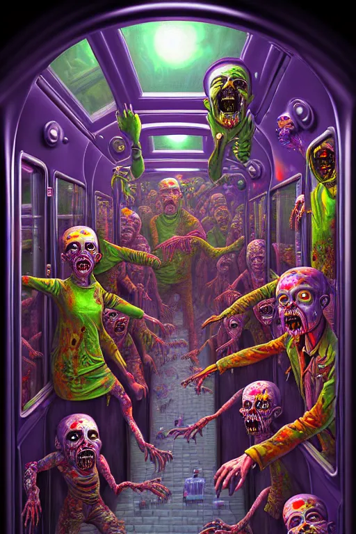 Prompt: a photorealistic painting of the transparent glass isometric zombies inside nightmare machine by johfra bosschart, lisa frank, dark fantasy art, high detail, trending on artstation