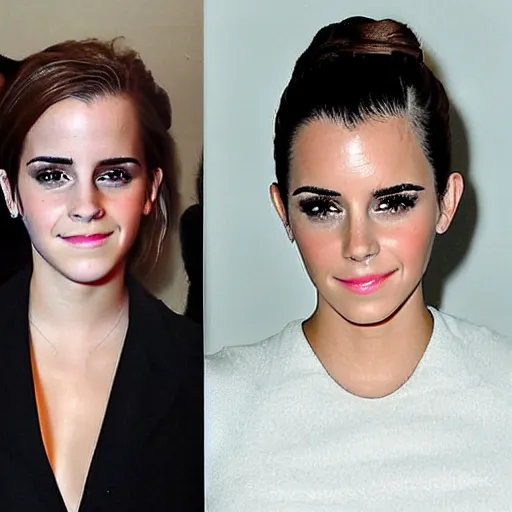 Image similar to emma watson mixed with kim kardashian, single image