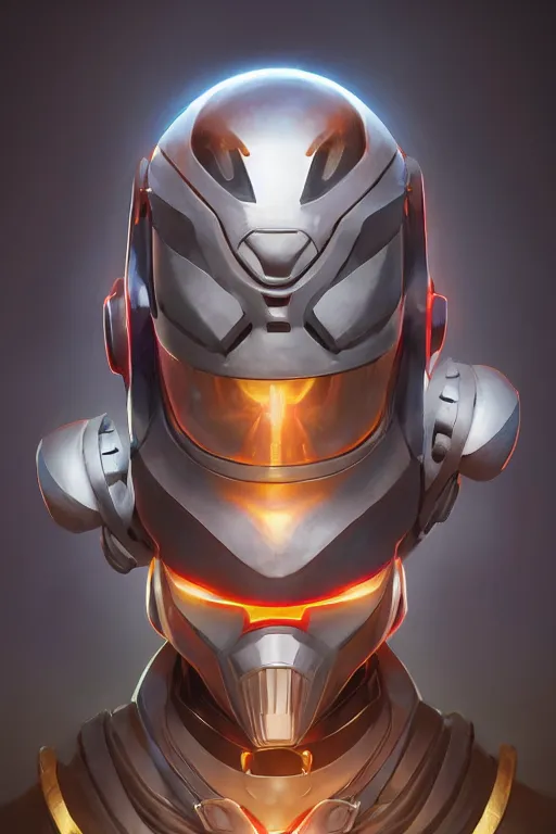 Image similar to epic mask helmet robot ninja portrait stylized as fornite style game design fanart by concept artist gervasio canda, behance hd by jesper ejsing, by rhads, makoto shinkai and lois van baarle, ilya kuvshinov, rossdraws global illumination radiating a glowing aura global illumination ray tracing hdr render in unreal engine 5