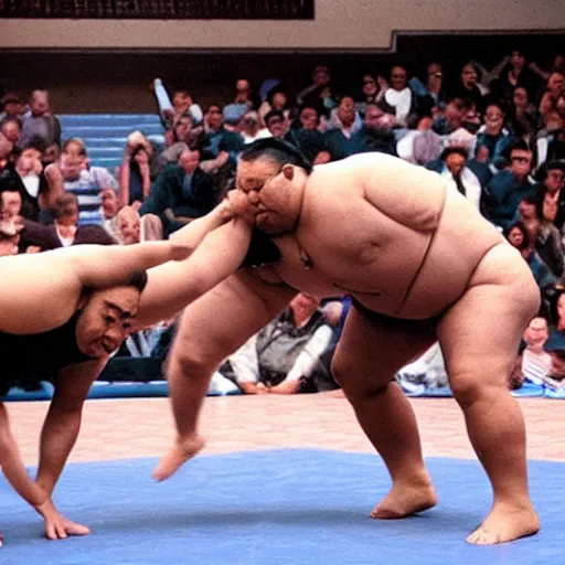 Prompt: steve urkle sumo wrestling