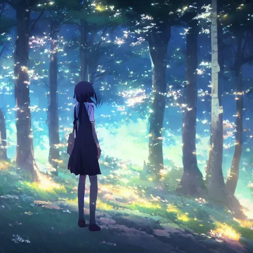Prompt: art by Makoto Shinkai, Crunchyroll, pixiv, danbooru, HD