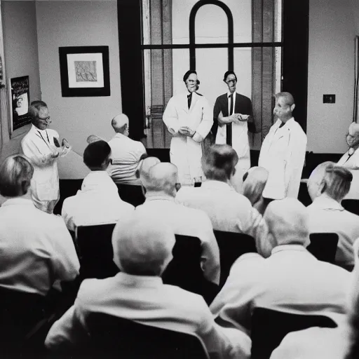 Image similar to photograph of a room full of doctors