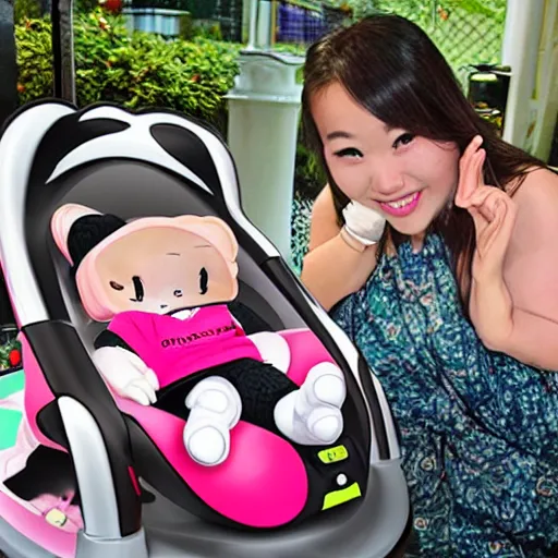 Image similar to kawaii baby bouncer