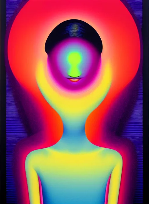 Prompt: woman aura by shusei nagaoka, kaws, david rudnick, airbrush on canvas, pastell colours, cell shaded!!!, 8 k