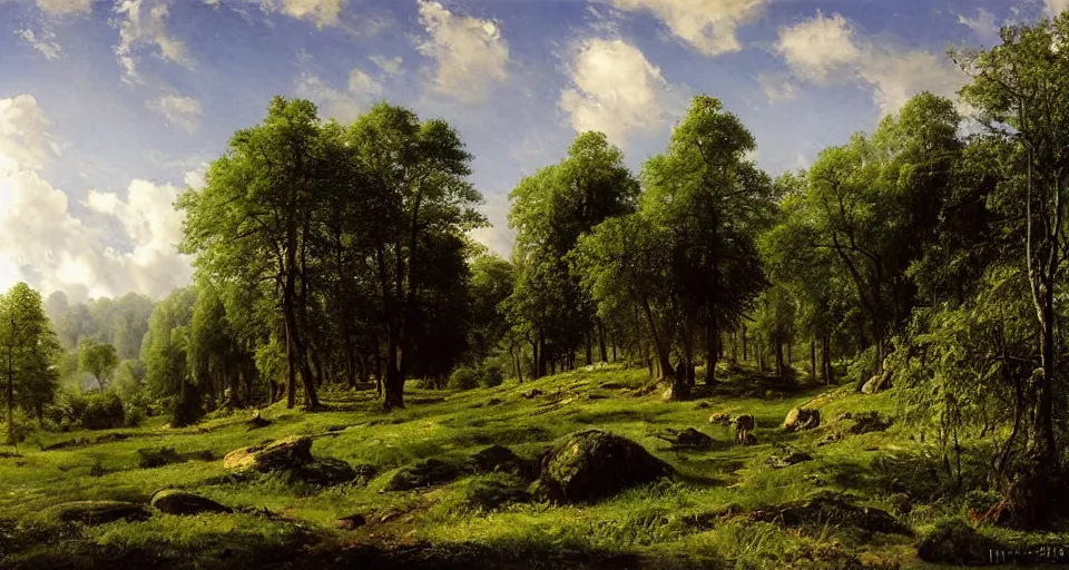 Image similar to the shire, by ivan shishkin